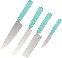 Butterfork Set de cuțite Butterfork Turquoise Green, AR-RPM9, Teacă din stejar