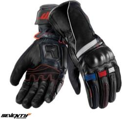 Seventy Degrees Manusi moto Seventy Degrees SD-T1 - barbati, impermeabile, touring, degete tactile, negru/albastru/rosu (SD1300116)