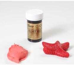Sugarflair Colours Gel szín Sugarflair (25 g) Velvet Red 0281 tortabevonó fondant - Sugarflair (DR-0281)