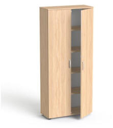 MAYAH Szekrény, 5 rendező magas, kétajtós, polcokkal, MAYAH "Freedom SV-01", tölgy (SV-R02 K/ IBXSZ01T) - tonerpiac