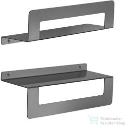 SAPHO CLEO polc és/vagy törölközőtartó, 300mm, gun metal 2019813 (2019813)