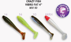 Crazy Fish Vibro Fat 100-M60-6 gumihal (4 db / csomag) (W-4897014000203)