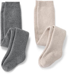 Tchibo - 2 termo harisnyanadrág kisgyerekeknek - kisgyerek - méret 50/56 - szürke/jacquard