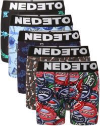 Nedeto 5PACK boxeri copii Nedeto multicolori (5NBDV4) 6-8 ani (184537)