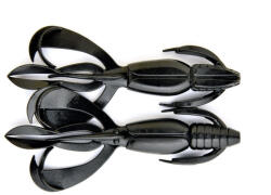 Keitech Crazy Flapper 2, 8" / #001 Black műcsali kreatúra - (8db/csomag) (W-4560262632501)