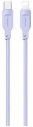 USAMS USB-C-Lightning kábel 1, 2 m 20 W PD gyorstöltés Lithe Series lila SJ566USB03 (US-SJ566) (SJ566USB03)