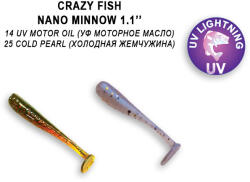 Crazy Fish Nano Minnow 27-14-6 / 27-25-6 gumihal (16 db / csomag) (W-4897068001645)