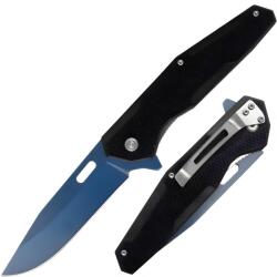 HARAHU Kültéri összecsukható kés A3277 - Fekete / Kék KP39440