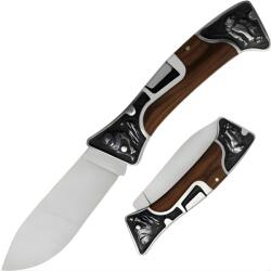 HARAHU Kültéri összecsukható kés A3190 - Barna / Ezüst KP39441