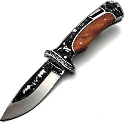 HARAHU Kültéri összecsukható kés A3191 - Barna KP39436