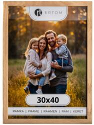 Ertom Fa képkeret 30x40 természetes üveg modern (Bergen 30x40 RAMKA Natural)