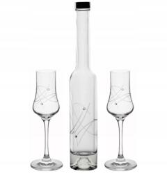  Set Platina Grappa 100ml 27181 Kristály (1+2 db) (1081)