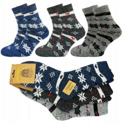  3 pár Női gyapjú bélelt zokni szett vastag Alpaka 35-38 B (Super Wygodne i Ciepłe Skarpety Damskie)