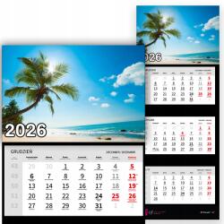  Háromrészes Falinaptár 2026 Kilátás A Hegyekre Irodába Ajándék Minták (Kalendarz Trójdzielny WIDOK NA WZGÓRZA)