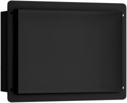 CERANO - Csempébe süllyeszthető polc/fali fülke - matt fekete - 30x20x10 cm (CER-417470)