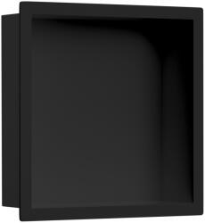 CERANO - Csempébe süllyeszthető polc/fali fülke burkolóperemmel - matt fekete - 30x30x10 cm (CER-417458)