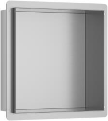 CERANO - Burkolatba süllyeszthető polc/fali fülke - rozsdamentes acél - 30x30x10 cm (CER-8050BD80246)