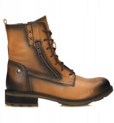 Maciejka Stílusos bőr bokacsizma Maciejka lapos sarokkal 06705-07/00-8 (06705-07/00-8)