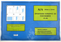  Tankönyvborító öntapadós 50x33 cm, 10 darabos