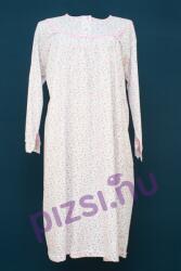 Vienetta Extra méretű hosszú ujjú flanel gombos női hálóing (NHI7793 3XL)