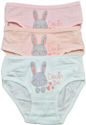 Aura Via Kislány bugyi 3db/cs NYUSZIKA mintás 4-6 év 41166