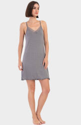 Vienetta Szívecskemintás vékony pántos hálóing - csipke díszítéssel S 111897