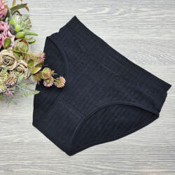 MST Magas derekú női alsó bordás anyagból M/L, Fekete 69633