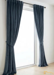  (20 szín) Zoárd 100% blackout függöny 793 Bakelit fekete 280cm