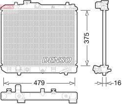 DENSO Chladič motora DENSO DRM47028 (DRM47028)