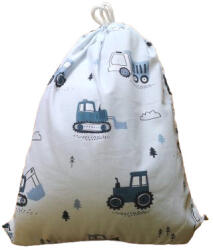  Tornazsák - 30x40 cm / kékesszürke munkagépes