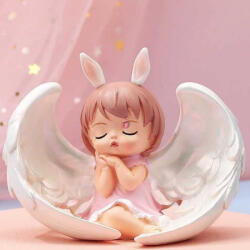 D&D Tündér gyerek ülő poly 9, 7x5, 4x8, 3cm rózsaszín (DD61517)