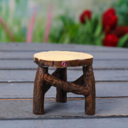 D&D Tündérkert asztal poly 5, 9x5, 9x5, 5cm barna (DD61473)