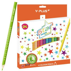 Y-Plus Színes ceruza Y-Plus+ STAR 24 db-os klt. hegyezővel (DPC2302001023)