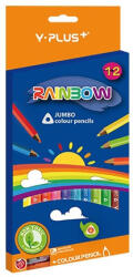 Y-Plus Színes ceruza Y-Plus+ Rainbow Jumbo 12 db-os klt. hegyezővel (DPC1211101023)