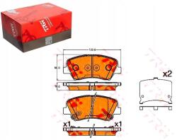 TRW GDB3552 Fékbetét készlet