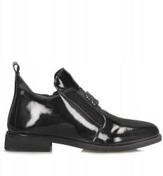 Filippo Elegáns lakkozott bőr bokacsizma Filippo DBT4763/24 Bk fekete (5905440224526)