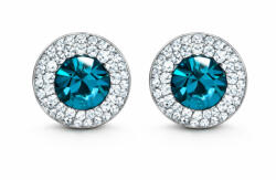 APHRODITÉ APHRODITE bedugós fülbevaló - 12 mm (fehér-blue zircon) (2021072401)