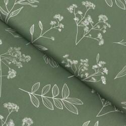 Goldea pamutvászon - gyógynövény levelek 160 cm