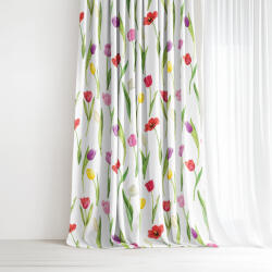 Goldea dekor függöny - színes tulipánok 200x150 cm