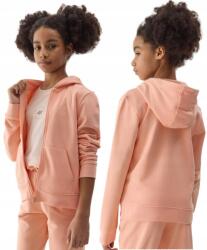 4F Lány kapucnis melegítő pulóver kihúzható cipzárral TSWSF0919 > 164 (4FJWSS24TSWSF0919-65S)