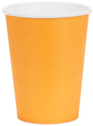  Egyszer használatos világos narancssárga papírpohár 250 ml, 6 db/csomag (KPP90-005J-EU1)