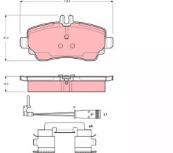 TRW Fékbetétek /p/vaneo 02-
