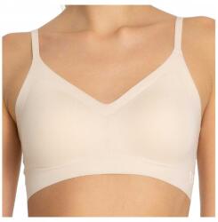 Julimex varrat nélküli melltartó Top Simple bra betétekkel, bézs, M (5907333361530)