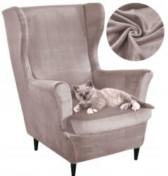 Ubieramy-meble Üléshuzat Hűvös Bézs Velúr Rugalmas Vastag Prémium (22E12)