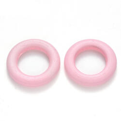  Rózsaszín Fakarika Fa Karika 33mm