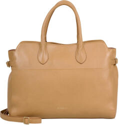 Burkely Dámská kožená kabelka na notebook Burkely Miata - világosbarna