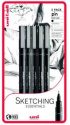 uni 5 darabos rajzmarker készlet "Sketching Essential