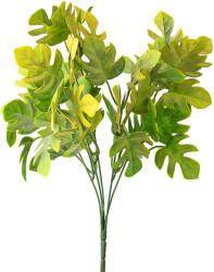 Valex Decor Monstera műnövény csokor 5 ágú, 35 cm magas - Zöld / Sárga (LD033-04)