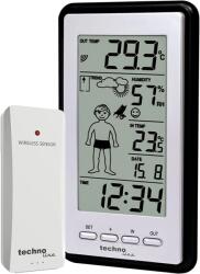 Technoline Időjárás állomás techno line Ws 9632 temp beltéri kültéri előrejelzés rádiós óra (WS9632IT)