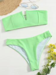 Shein Bandeau merevítős bikini fürdőruha L 40-es